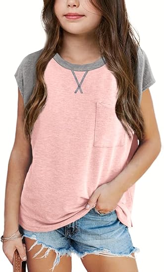 Pocket Cap Sleeve Raglan Tee